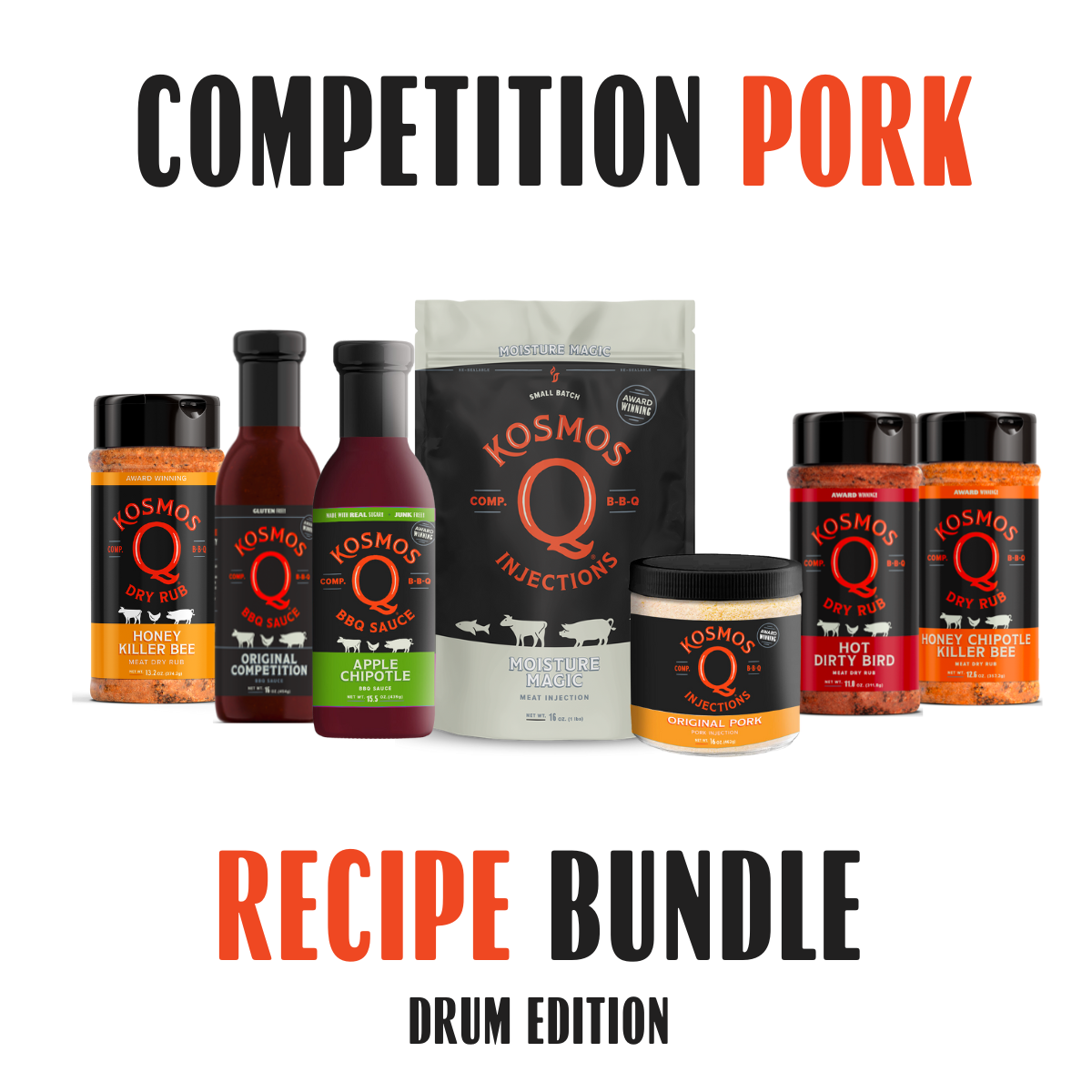 Kosmo's Q Recipe Bundles Drum Edition Competition Pork Recipe Bundle